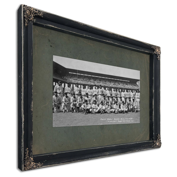 Negro League All Star Game 351e5 2 — Ebony Framed Canvas Print | Bella Frye