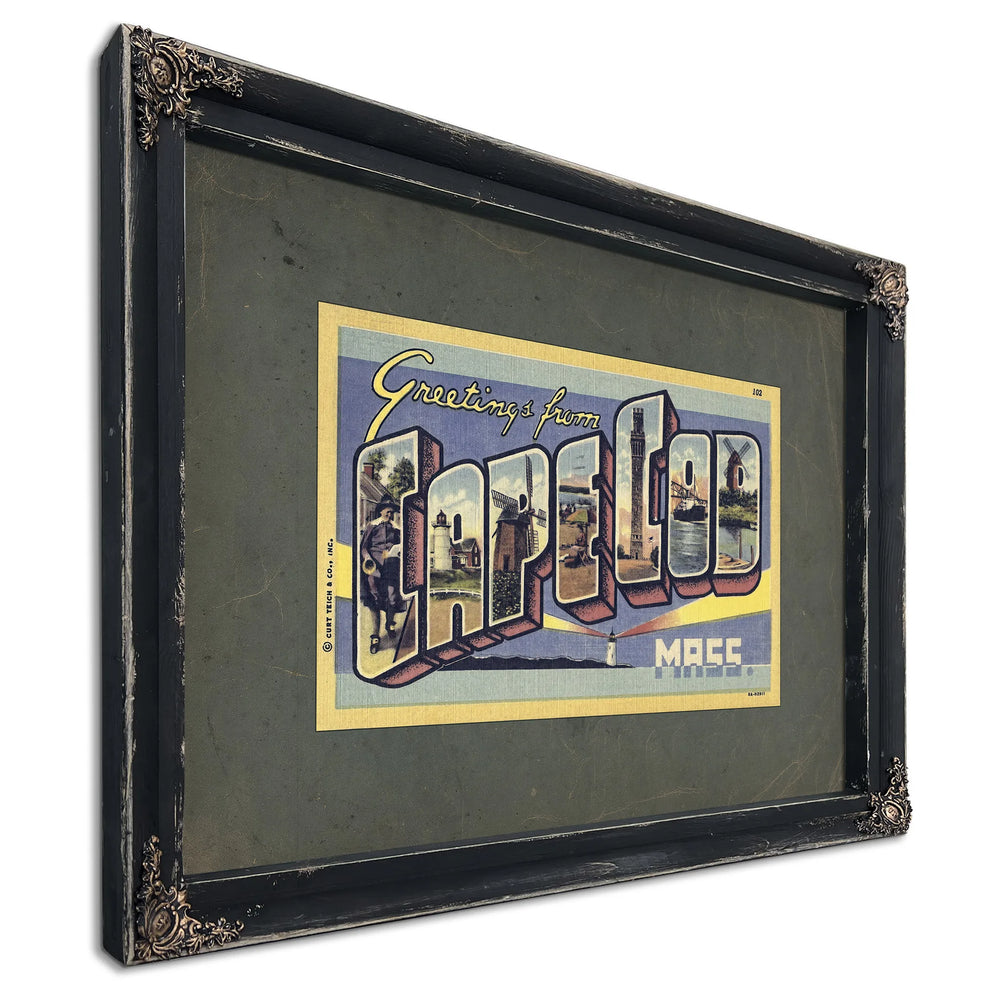 Massachusetts Cape Cod — Ebony Framed Canvas Print | Bella Frye