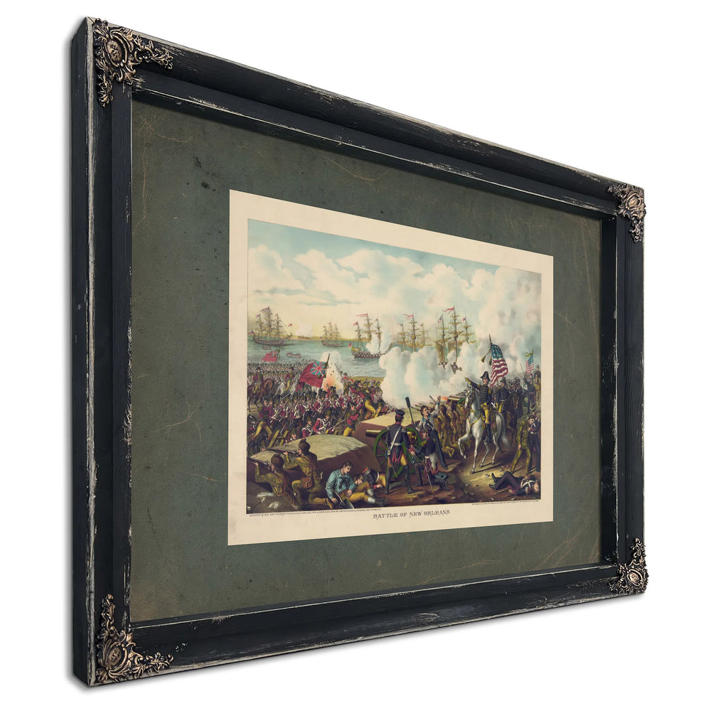 Battle of New Orleans 189 — Ebony Framed Canvas Print | Bella Frye