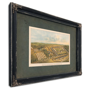 Carver Barracks Washington Dc 1864 — Ebony Framed Canvas Print | Bella Frye