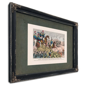 General Taylor at the Battle of Buena Vista 1847 — Ebony Framed Canvas Print | Bella Frye