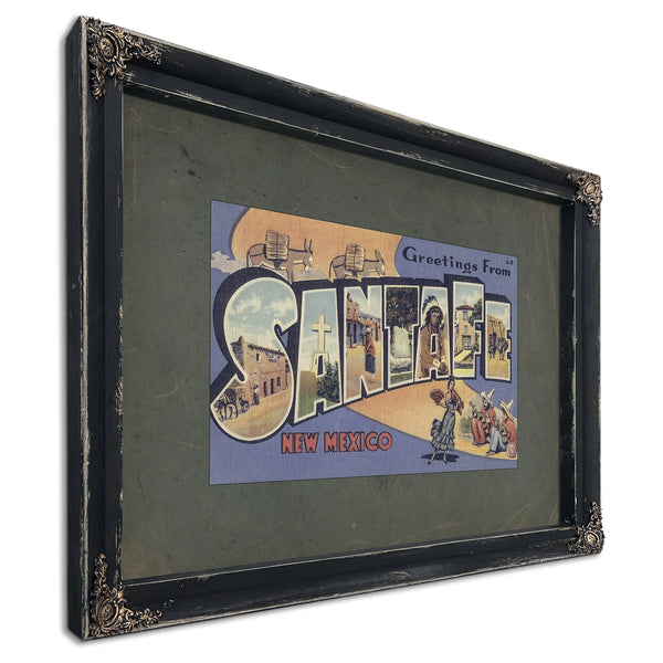 New Mexico Santa Fe — Ebony Framed Canvas Print | Bella Frye