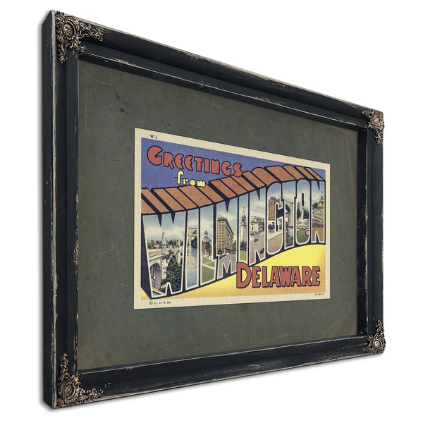 Delaware Wilmington — Ebony Framed Canvas Print | Bella Frye
