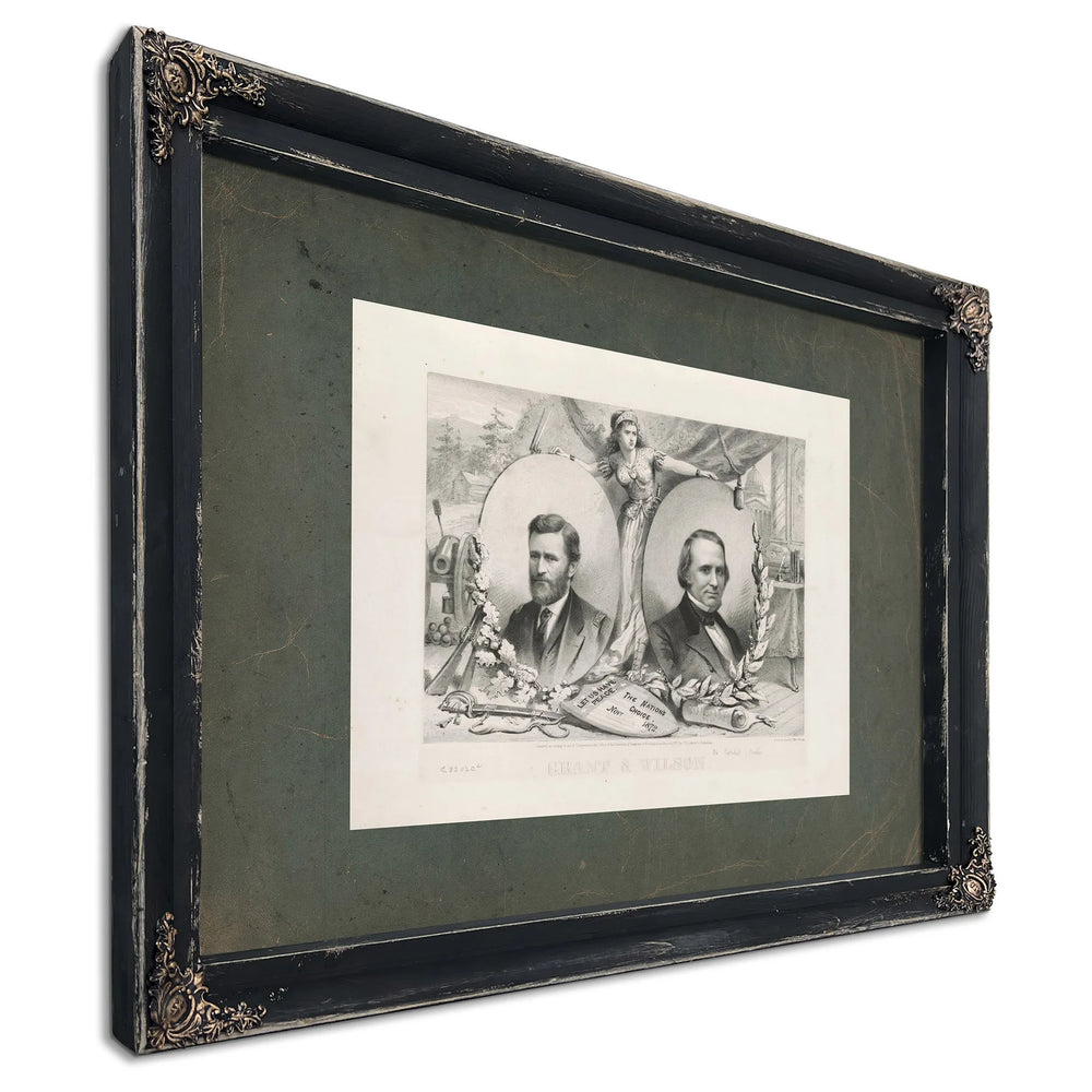Grant Wilson 1872 — Ebony Framed Canvas Print | Bella Frye
