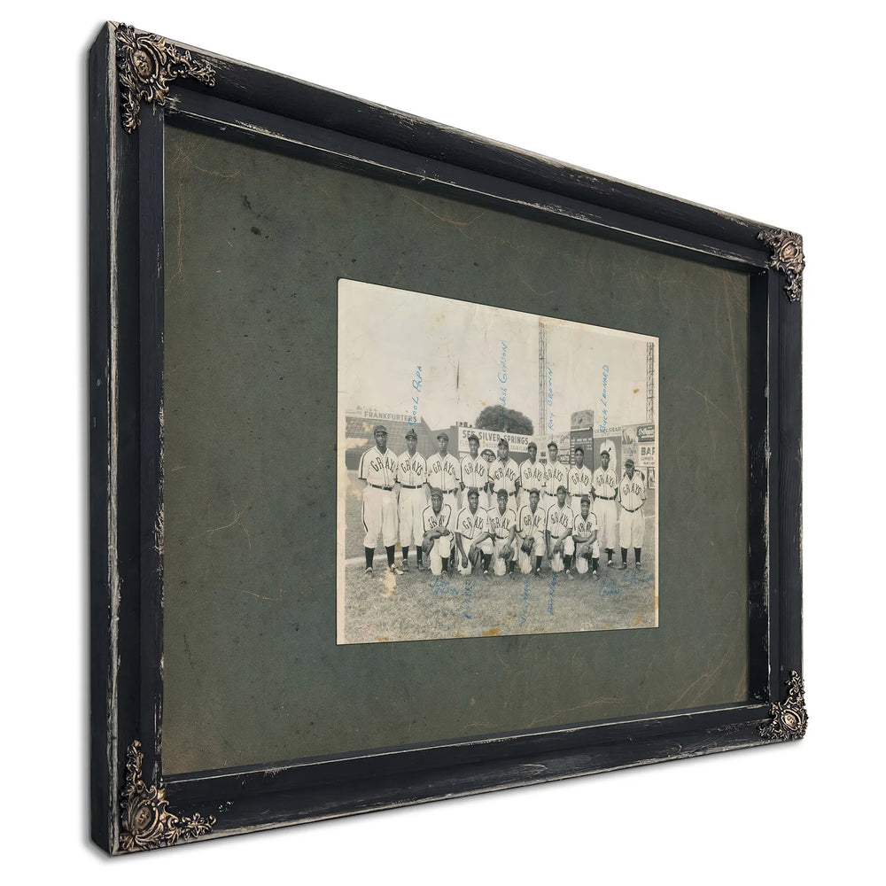 Homestead Grays — Ebony Framed Canvas Print | Bella Frye