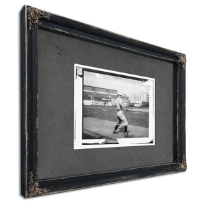 Tris Speaker Boston Al Baseball — Ebony Framed Canvas Print | Bella Frye