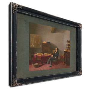 Lees Study 19th Century — Ebony Framed Canvas Print | Bella Frye