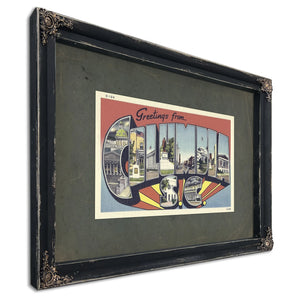 South Carolina Columbia — Ebony Framed Canvas Print | Bella Frye