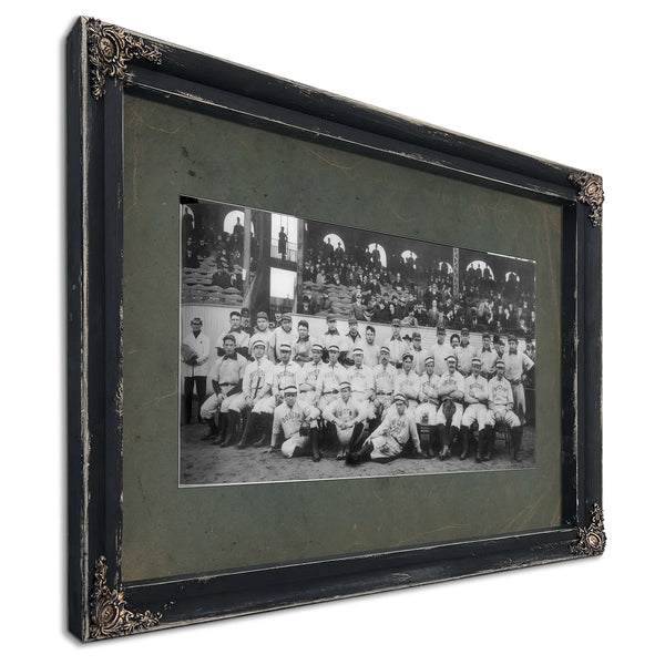 World Series Boston Americans B9d3 — Ebony Framed Canvas Print | Bella Frye