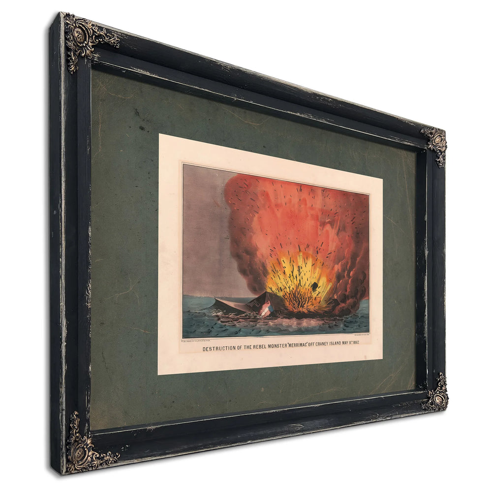 Destruction of the Rebel Monster Merrimac Off Craney Island May 11th 1862 18