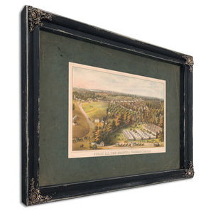 Finley Us General Hospital Washington Dc 1864 — Ebony Framed Canvas Print | Bella Frye