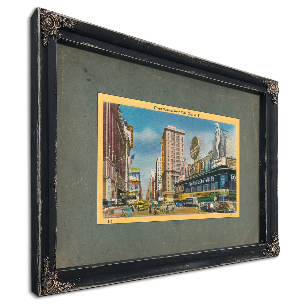 Times — Ebony Framed Canvas Print | Bella Frye