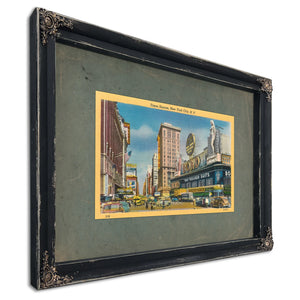 Times — Ebony Framed Canvas Print | Bella Frye