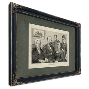 James Abram Garfield 1881 — Ebony Framed Canvas Print | Bella Frye