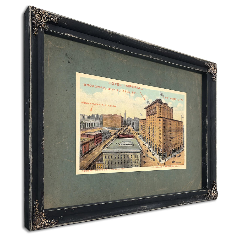 The Imperials Last View Manhattans Forgotten Broadway — Ebony Framed Canvas Print | Bella Frye