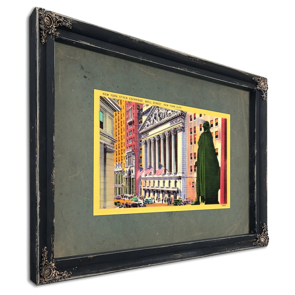 The Temple of Fortune Wall Streets Gilded Altar — Ebony Framed Canvas Print | Bella Frye