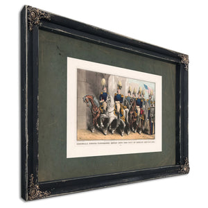 General Scotts Victorious Entry Into the City of Mexico Sept 14th 1847 1847 — Ebony Framed Canvas Print | Bella Frye