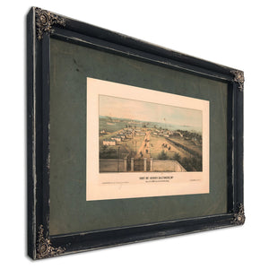 Fort Mchenry Baltimore Md 1861 — Ebony Framed Canvas Print | Bella Frye