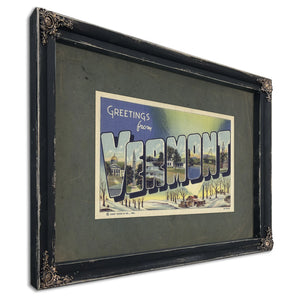 Vermont — Ebony Framed Canvas Print | Bella Frye