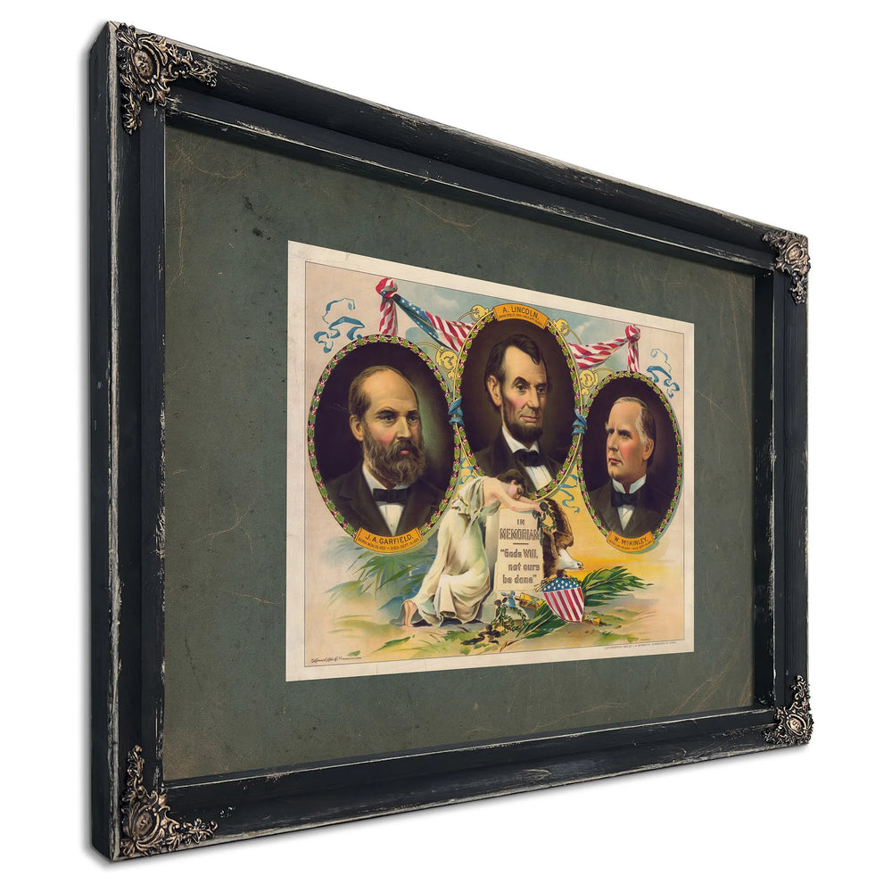 in Memoriam Gods Will Not Ours Be Done 191 — Ebony Framed Canvas Print | Bella Frye