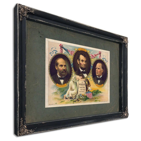 in Memoriam Gods Will Not Ours Be Done 191 — Ebony Framed Canvas Print | Bella Frye