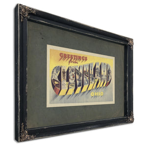 Ohio Cleveland — Ebony Framed Canvas Print | Bella Frye