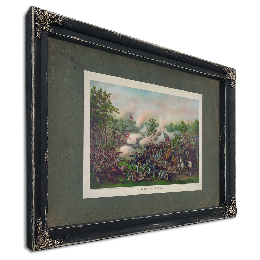 Battle of Atlantadeath of General James B Mcphersonjuly 22d 1864army of the — Ebony Framed Canvas Print | Bella Frye