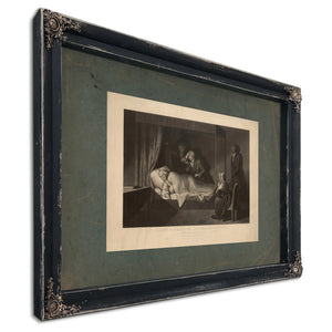 Last Moments of Washington 1864 — Ebony Framed Canvas Print | Bella Frye