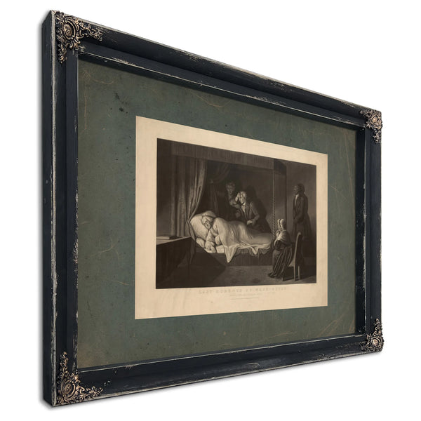 Last Moments of Washington 1864 — Ebony Framed Canvas Print | Bella Frye