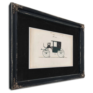 Design for Landaulet No 365 — Ebony Framed Canvas Print | Bella Frye