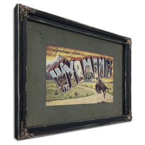 Wyoming — Ebony Framed Canvas Print | Bella Frye