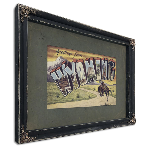 Wyoming — Ebony Framed Canvas Print | Bella Frye