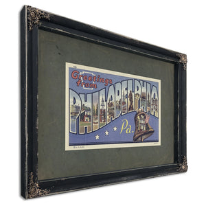 Pennsylvania Philadelphia — Ebony Framed Canvas Print | Bella Frye