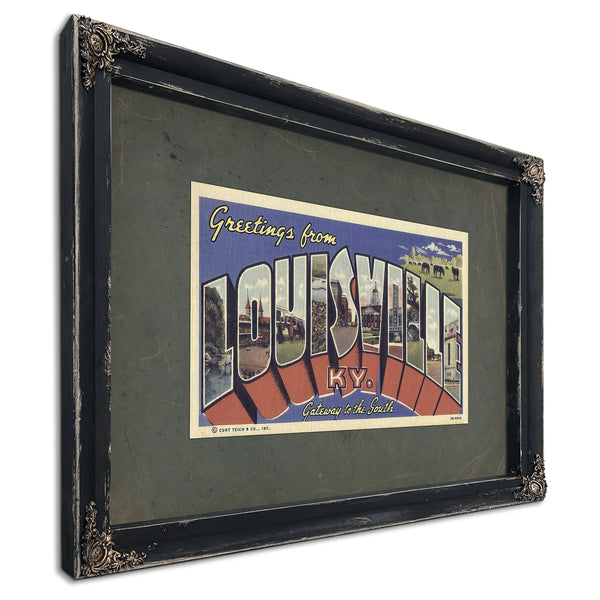 Kentucky Louisville — Ebony Framed Canvas Print | Bella Frye