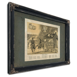 Barbara Frietchie 1896 — Ebony Framed Canvas Print | Bella Frye