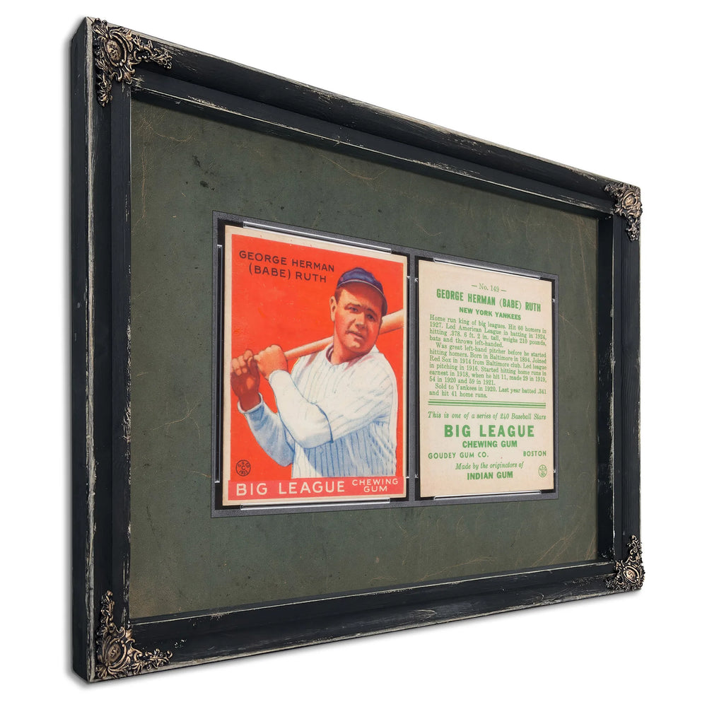 Goudey Babe Ruth 149 5aa73 — Ebony Framed Canvas Print | Bella Frye