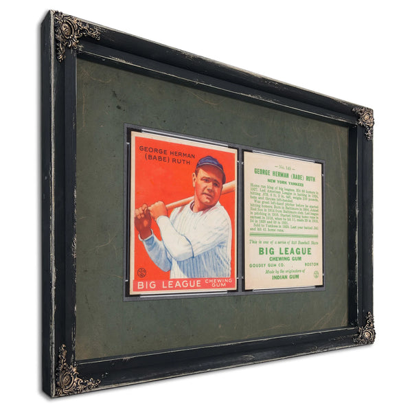 Goudey Babe Ruth 149 5aa73 — Ebony Framed Canvas Print | Bella Frye