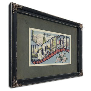 Washington — Ebony Framed Canvas Print | Bella Frye