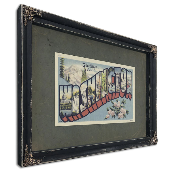 Washington — Ebony Framed Canvas Print | Bella Frye