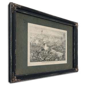 Capture of El Caney El Paso Fortifications of Santiago 1898 — Ebony Framed Canvas Print | Bella Frye