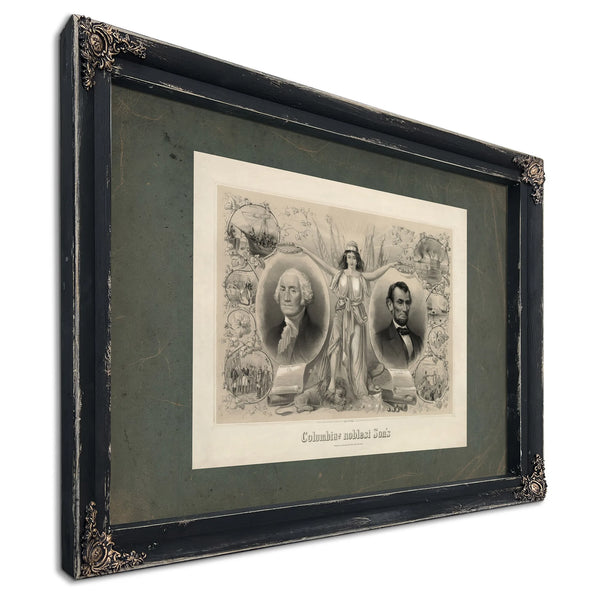 Columbias Noblest Sons 1865 — Ebony Framed Canvas Print | Bella Frye