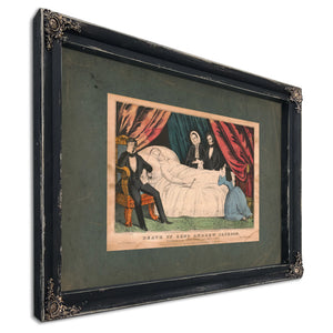 Death of General Andrew Jackson President of the United States From 1829 to — Ebony Framed Canvas Print | Bella Frye