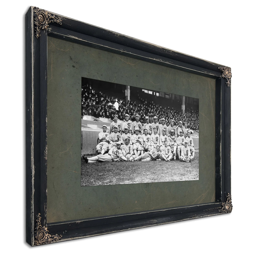 Chicago White Sox Baseball Team 89d57 — Ebony Framed Canvas Print | Bella Frye