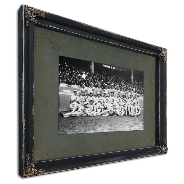 Chicago White Sox Baseball Team 89d57 — Ebony Framed Canvas Print | Bella Frye