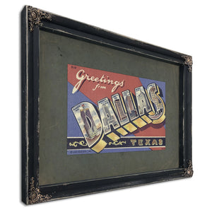 Texas Dallas — Ebony Framed Canvas Print | Bella Frye