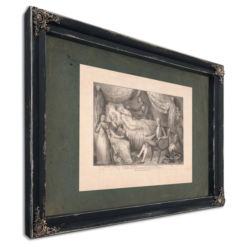 Death of Washington Dec 14 Ad 1799 1841 — Ebony Framed Canvas Print | Bella Frye
