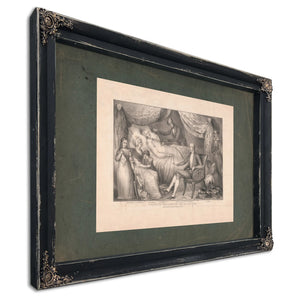 Death of Washington Dec 14 Ad 1799 1841 — Ebony Framed Canvas Print | Bella Frye