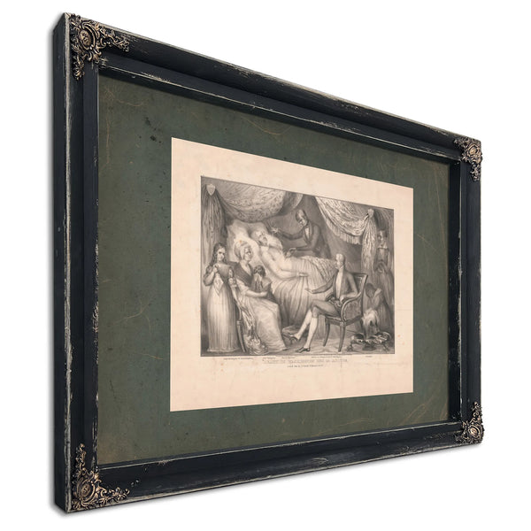 Death of Washington Dec 14 Ad 1799 1841 — Ebony Framed Canvas Print | Bella Frye