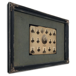 Cleveland Blues Baseball Team 192 — Ebony Framed Canvas Print | Bella Frye