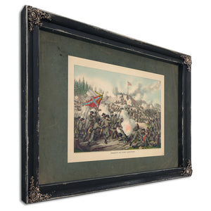 Assault on Fort Sanders 1891 — Ebony Framed Canvas Print | Bella Frye